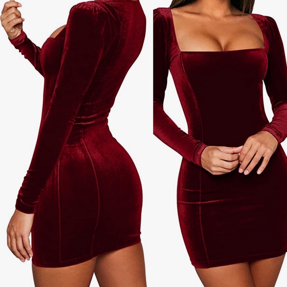 ⭐️✨3 for$20 ✨⭐️Amazon burgundy dress size medium